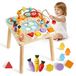 VEVOR Table d'activités en bois, Jouets Montessori, Table d'apprentissage 8-en-1, Table de jeu et table d'activités pour Enfants à partir de 6 mois