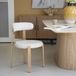 DÉJA Living Eetkamerstoel Lagan - Beige/Naturel Stof - Set van 2