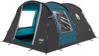 Coleman Cook 4 tent – 4 Persoons tunneltent – UV Guard zonbescherming - Brandvertragend materiaal – Grijs/blauw