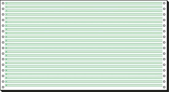 Sigel 08371 - Universal - 2000 sheets - 60 g/m² - Green - White - ECF