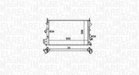 MAGNETI MARELLI Radiateur moteur pour OPEL: Signum, Vectra & VAUXHALL: Vectra, Signum & FIAT: Croma & CADILLAC: BLS & SAAB: 9-3 (Ref: 350213173700)