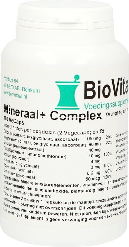 Biovitaal Mineraal+ Complex Capsules 100st