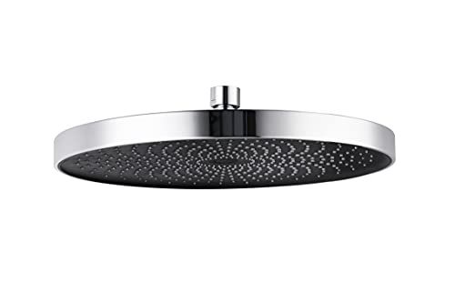 WENKO Softwater Douchekop - Regendouchekop - Ø 26 cm - ABS Chroom/Zwart