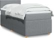 Maison Exclusive - Lit boxspring avec matelas, gris clair, 100 x 200 cm, textile