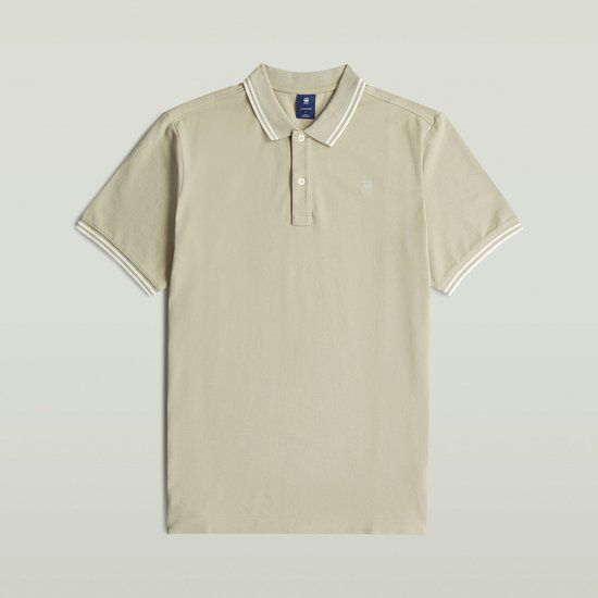 G-Star Dunda slim stripe polo s\s Heren Polo's XL Katoen Elastaan Kit