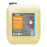 Clinex DISHINE Premium geconcentreerd professioneel glansspoelmiddel voor commerciële vaatwassers, jerrycan van 10 liter, voor vaatwasmachines in het huishouden en commercieel gebruik