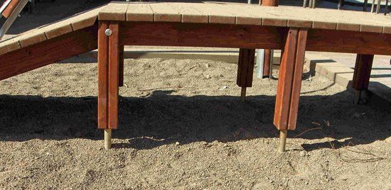 Intergard Paalhouder voor speeltoestellen ø60x950mm Groen