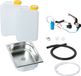 Barwig Kit de construction de cuisine 230V pour camping-cars, évier 325x265x100mm, chrome, 19 litres, convient aux T4 et Citroën