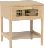 HOMCOM Nachttisch MDF 40L x 40B x 48,4H cm Naturholz