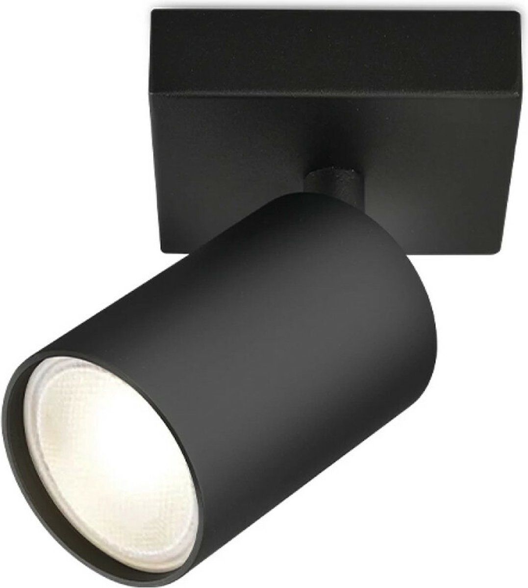 BES LED Brinton Betin Plafondspot - GU10 - 3.5W - Warm Wit - Zwart