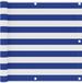 vidaXL Balkonscherm 90x300 cm Oxford stof wit en blauw