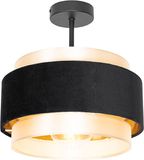 QAZQA elif - Moderne Plafondlamp - 1 lichts - Ø 30 cm - Zwart Goud