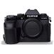 MegaGear MG1961 Ever Ready Echt lederen halve hoes voor Fujifilm X-S10 camera, zwart