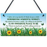 RED OCEAN Mum Nan Memorial Gift Tuin Plaquette Zomer Huis Teken Tuin Schuur Teken