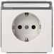 Siemens 5UB18571 Inzetstuk Wandcontactdoos met randaarde Delta style Platina Schakelmateriaal 1 stuk(s)