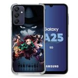 Cokitec Samsung Galaxy A25 5G Manga Demon Slayer Zwart
