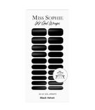 Miss Sophie UV Gel Wraps Black Velvet Nagelsticker