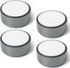 SOTECH 8 stuks meubelvoet Golf, grijs, diameter: 53,5 mm, hoogte: 23,5 mm verstelbaar