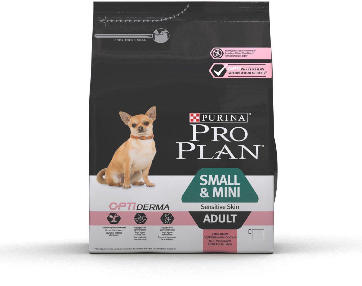 PRO PLAN Small & Mini Adult - Sensitive Skin met Optiderma - 3 kg