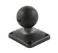 RAM Mounts RAP-202U-225 montagekit Zwart Samengesteld, Rubber