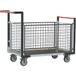 Fimm Plateauwagen rechthoek wiel met 3 gaaswanden 1075 mm 500 kg