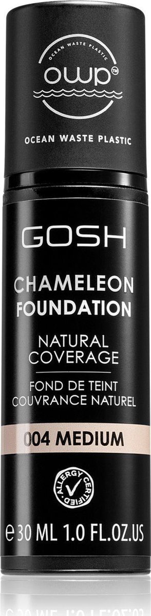 Gosh Chameleon Foundation Natural Coverage 004-medium 30ml