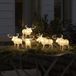 Konstsmide Verlicht kerstfiguur voor buiten - 5 Elanden - 13 cm hoog