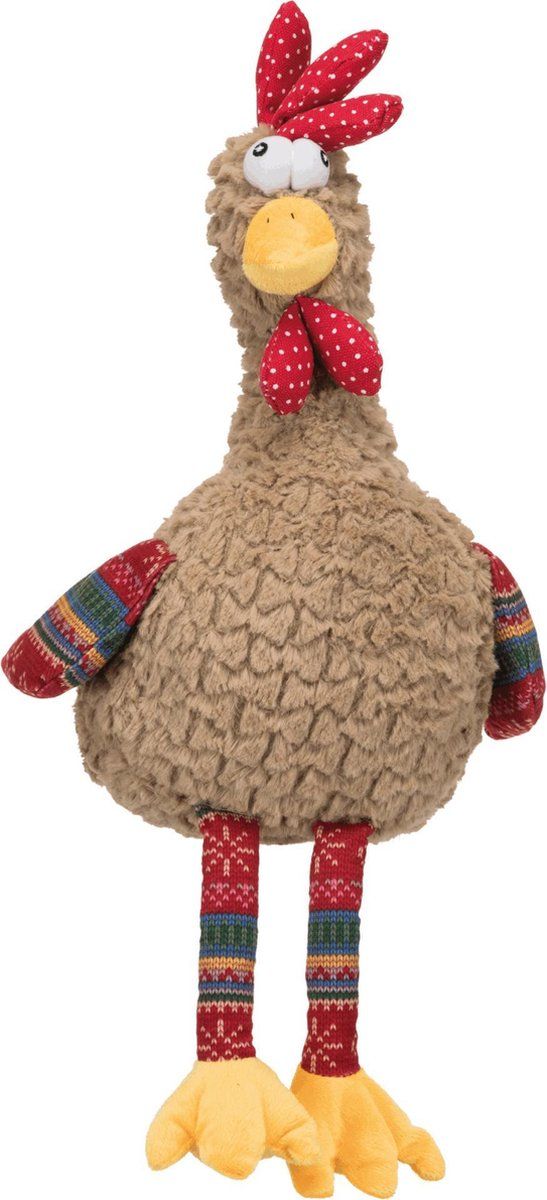TRIXIE pluche haan met dierengeluid 60 cm