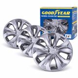 Goodyear SR Wieldoppen Lissabon 14" Zilver - Set van 4 stuks
