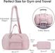 Damen Sac de sport rose avec compartiment à chaussures et compartiments humides