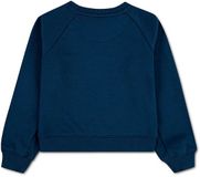 Levi's® Kids Floral Batwing Crew Sweatshirt Blauw 12 Jaar Meisje Katoen Ronde Hals Lange Mouw Regular Fit Effen