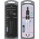 Faber-Castell 574444 passer Zwart, Zilver