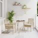 Maison Exclusive - Set de bistro, 3 pièces, beige, en polyrotin