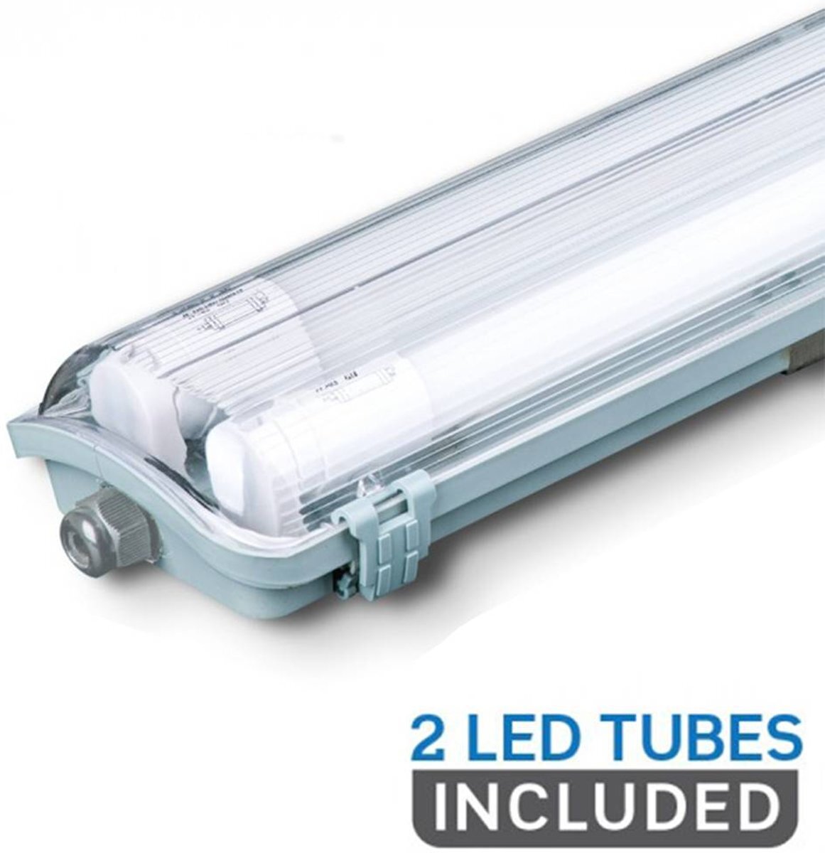 V-tac IP65 armatuur met 2 ingebouwde TL van 120cm - 4000K - 3400 Lumen