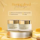 HG Aesthetics Honey Glow Duo – Ultra-Hydraterende Gezichtscrème met Honing & Ceramiden – SPF 15 – Lichte Dagcrème met Niacinamide, Hyaluronzuur & Antioxidanten (2 x 50 ml)