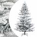 vidaXL Kunstmatige Hinged Kerstboom 210 cm PE & PVC Groen en wit