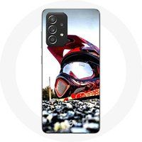 Maniacase Hoesje voor Samsung Galaxy A52 MotoCross Helm