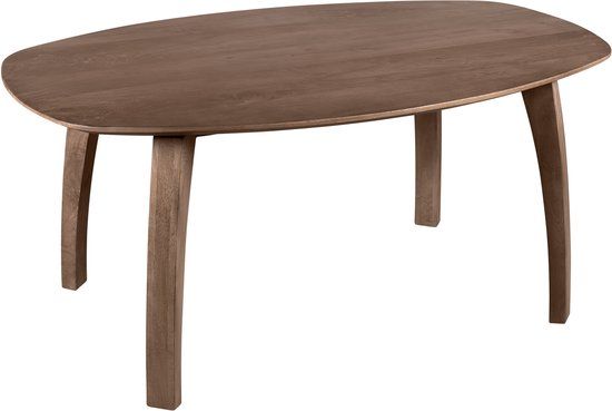 Lewis & Loft Eettafel Luna - FSC® gecertificeerd mangohout - Deens ovaal - 160 x 100 cm - Bruin