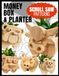 Scroll Saw Pattern – Animal-Shaped Planter or Money Box: Decorative Woodworking Project no.3