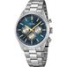 Festina Herenhorloge F16820/C Analoog Roestvrij Staal Zilverkleurig Blauw 43.5 mm