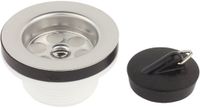 KIRCHHOFF KS waste, 1 1/2"BU x 70 mm, drain cup with drain plug 45.5 mm