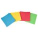 Cofan Verpakking met 4 antibacteriële microvezeldoeken, blauw, rood, geel en groen, 38 x 35 cm