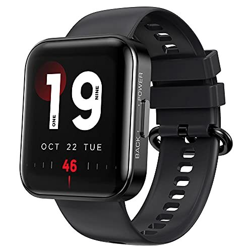 KDFJ Smart horloge, 1,71"3D gebogen volledig touchscreen smartwatch, IP68 waterdichte Bluetooth sport hartslag fitness tracker fitness armband-zwart