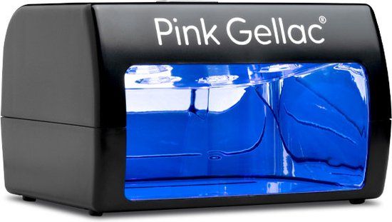 Pink Gellac Compact UV Lamp Gelnagels - Nagellamp LED UV voor Gellak - Nagel Lamp voor Gel Nagellak met Timer - Nageldroger - Zwart