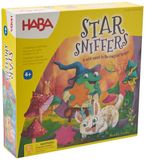 HABA Kinderspel vallende sterren, verzamelspel met draaimechanisme, 48 kleurrijke houten sterren, 2 speelvarianten (beginners en gevorderden), voor kinderen vanaf 4 jaar