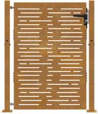 vidaXL Poort 100x125 cm vierkant cortenstaal