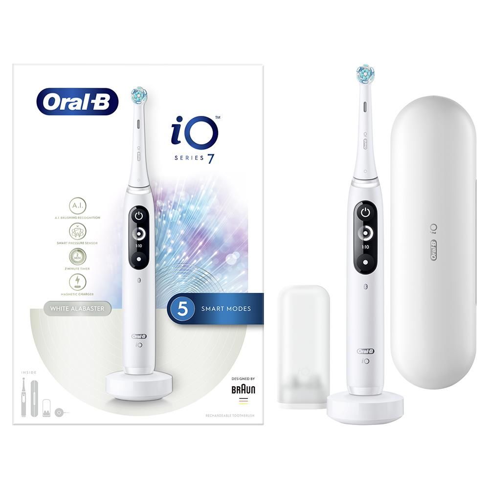Oral-B iO Series 7 Elektrische Tandenborstel - Wit - Roterend - 5 Modi - Bluetooth - Volwassenen