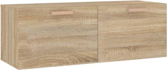 vidaXL Wandkast 100x36,5x35 cm Sonoma eiken hout