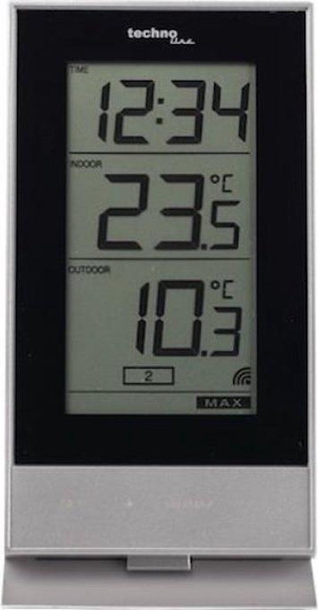 Technoline WS 9900 Weerstation - Inc. Buitensensor - Tijdsweergave - Binnen/Buiten Temperatuur