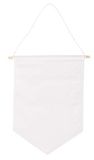 stoffen Rayher 46372102 stoffen wimpel om op te hangen met textielverf, 1 stuk, naturel wit, 24 x 30 cm
